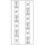 P18F 2592 GOMMETTES RECT. ASSORT. ENLEOB