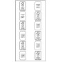 P18F 2268 GOMMETTES CARRES ASSORT ENLEVOB