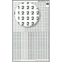 Chiffres transfert noir 2.5mm - 1Feuille