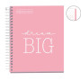 NB1 A5 100F QUAD MESSAGES 90GR ROSE    OB