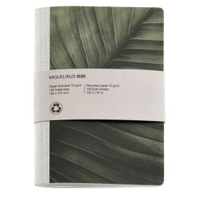CARNET RECYCL AGRAFE 4º 40F LISSE FEUILOB