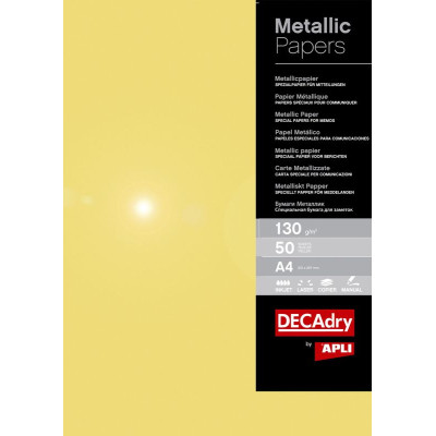 B.PAPIER METALICE OR 130G.50F