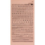 S. lettres&chiffres transf. noir 6mm-1F