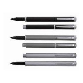 Stylo plûme metal plumink gris clair