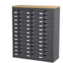 Meuble de rangement Paperflow , 3 colonnes, 36 tiroirs Anthracite