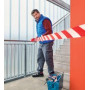 Tesa Signal Bande de sécurité, non adhésif, rouge / blanc