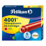Pelikan Paquet de 6 cartouches d'encre 4001 , rouge
