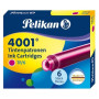 Pelikan Paquet de 6 cartouches d'encre 4001 , rose