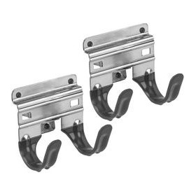 Bradas Porte-outils à 2 crochets, set de 2 en acier revêtu avec revêtement PVC n