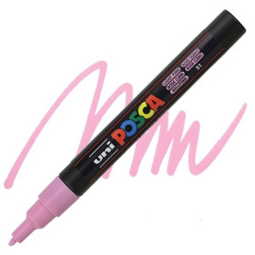 Uniball Posca trait fin1,5 mm pointe conique PC3M rose clair