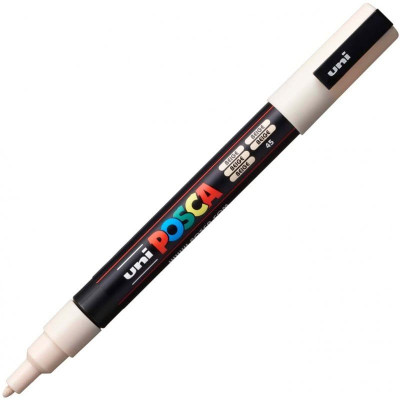 Uniball Posca trait fin 0.9 - 1.3mm pointe conique PC3M Beige