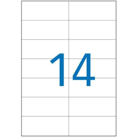 Boite 1400 Etiquettes ETIBOX   105X42,4