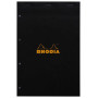 Bloc agrafé rhodia black n°20 21x31,8cm q.5x5 80f perf. 4t. 80g