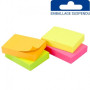 Bloc note repositionnable néon 4 x 100 feuilles 50x37mm suspendu