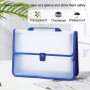 Porte Document Transparente Polypropylène A4 a souflet 33 x 24 x 5,5cm coul ass