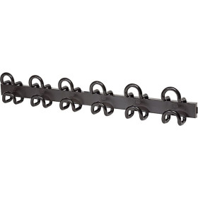 PATERE FIL MULTIPLE NOIR 6 DOUBLES ACCROCHES