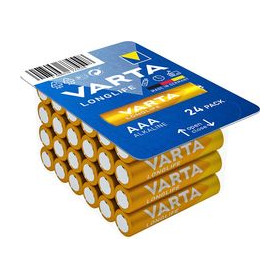 Varta Pack de 24 piles Micro, AAA, LR06, 1.5V Alkaline, - Longlife