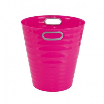 Poubelle, corbeille papier avec poignés 12,5 litres rose