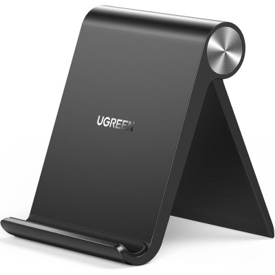 Support Téléphone Bureau Réglable Pose Smartphone Pliable noir