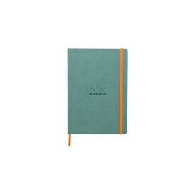 Rhodiarama carnet souple EAU A5 160p ligné pap. ivoire 90g ferm. élast.