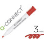 Marqueur q-connect tableau blanc effacable a sec pointe ogive rouge 2 a 3 mm
