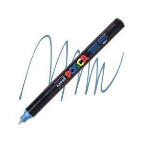 Uniball Posca pointe calibrée extra fin 0.7mm BLEU METAL PC1MRBM