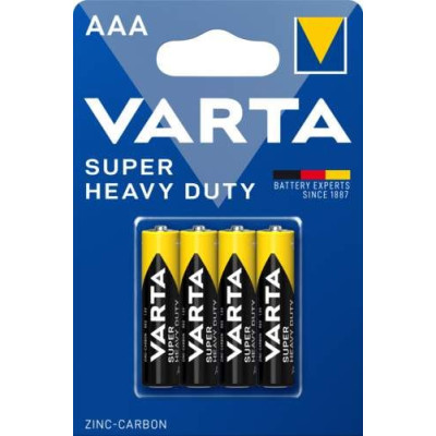 Varta pack de 4 piles AAA SUPER HEAVY DUTY