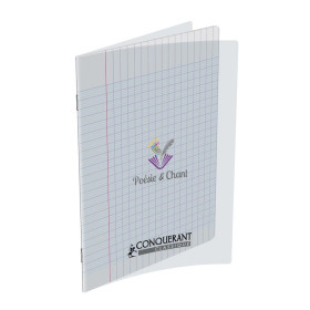CONQUERANT Cahier de poésie 170x220 48P 90G SEYES/UNI POLYPRO INCOLORE