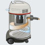 Aspirateur eau et poussière WATERKING XL 1300W 45L - HEPA13 - 70db - câble 10m