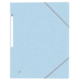 CHEMISE ELAST 3RAB. OXFORD TOPFILE+ A4 BLEU PASTEL X10