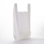 100 Sacs plastique blanc à bretelles 45x20x70