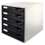 Bloc de classement 5 tiroirs, leitz noir