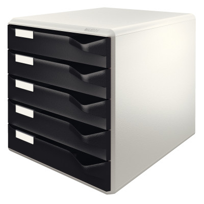 Bloc de classement 5 tiroirs, leitz noir