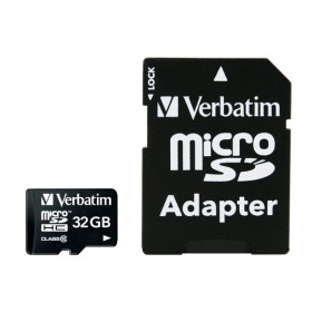 Verbatim premium micro sdhc card 32gb 44083 class 10 with adapter 44083