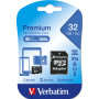 Verbatim premium micro sdhc card 32gb 44083 class 10 with adapter 44083