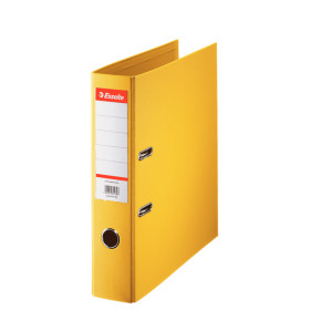 Classeur a levier a4 standard pp 75 mm esselte, jaune