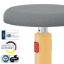 Tabouret ergonomique assis-debout, leitz ergo cosy active, jaune