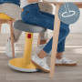 Tabouret ergonomique assis-debout, leitz ergo cosy active, jaune