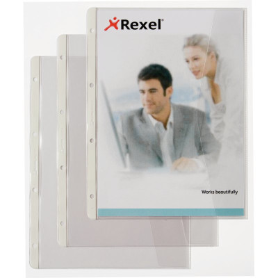Chemises a4+ avec rabat transparent hetzel, lot de 5