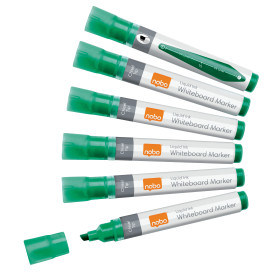 Marqueurs pour tableaux Blancs Liquid Ink, pointe biseautee, Vert, Boite de 10,