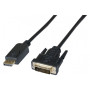 CORDON DISPLAYPORT VERS DVI-D 3,0m
