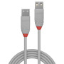 LINDY Rallonge USB 2.0 type A, Anthra Line, Gris, 0.5m