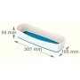 Mybox bac de rangement long wow leitz , blanc bleu
