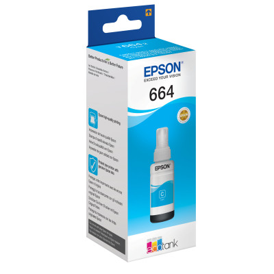 Epson ink cartridge t664240 cyan ( c13t664240 ) ecotank