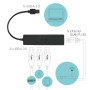 Hub USB 3.0 Slim 3 Ports + Gigabit Ethernet Adapter