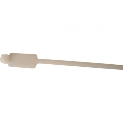 LIEN CABLE AVEC PORTE-ETIQUETTE 28 x 13 MM   10 PCS