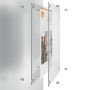 Porte affiche mural, PREMIUM PLUS Nobo en acrylique A5, Transparent