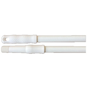 Manche fibre de verre alimentaire blanc - pas de vis français - 140 cm