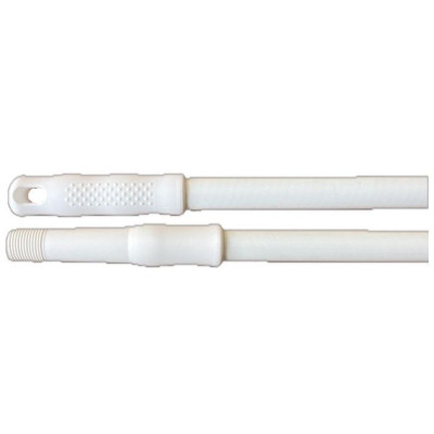 Manche fibre de verre alimentaire blanc - pas de vis français - 140 cm
