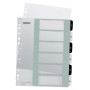 Intercalaire imprimable, pp, extra-large 6 touches, leitz noir blanc